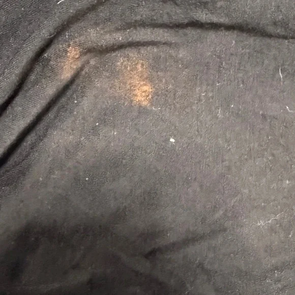 RDI Women 1X Black Puff Sleeve Keyhole Neck Tunic Top Casual Tie Dye‎ Thrashed - Picture 5 of 8